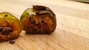 chocolate covered fig at Gräem Nuts and Chocolate in Concord