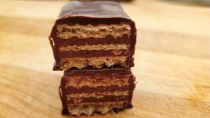 dark chocolate wafer at Gräem Nuts and Chocolate in Concord