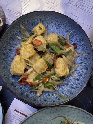 Salt and chilli tofu   at Hou Hou Mei in Inverness