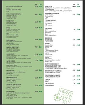 Menu  at Clover Coffee + MarketPlace in Oranjestad