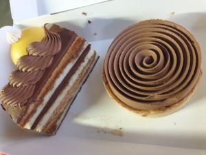 Coffee & Chocolate Opera $9.00 at GingerSnap Patisserie in West Melbourne