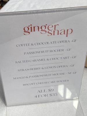 Big Vegan Market selection   at GingerSnap Patisserie in West Melbourne