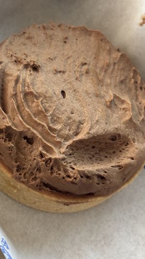 Salted caramel mousse tart. I ate some already!  at GingerSnap Patisserie in West Melbourne