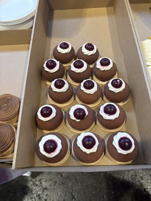 Black Forest cakes   at GingerSnap Patisserie in West Melbourne