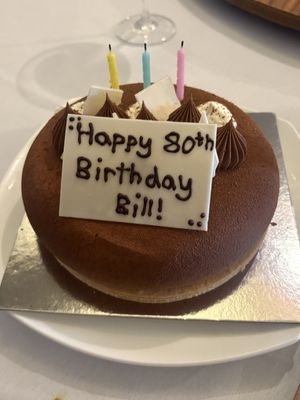 Black Forest Mousse birthday cake   at GingerSnap Patisserie in West Melbourne