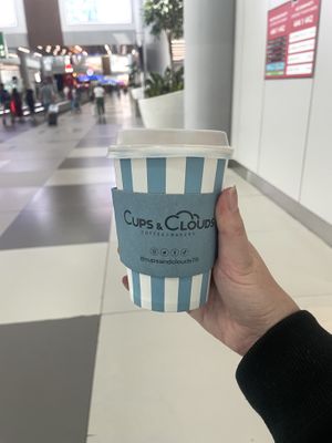 Latte with soy milk  at IST - Cups & Clouds  in Istanbul