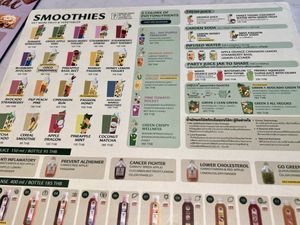 Juices menu  at Ohkajhu in Bangkok