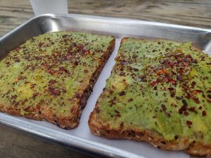 Avocado Toast at Marsh Moon Cafe in Edisto Beach