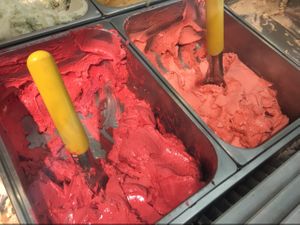 vegan ice cream types at Gea in Cologne