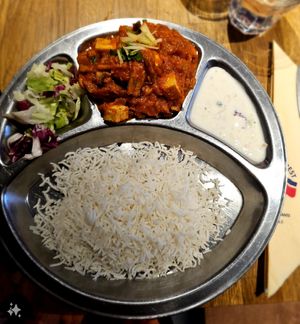 Tofu and mushroom masala. at Mount Everest Ravintola in Helsinki