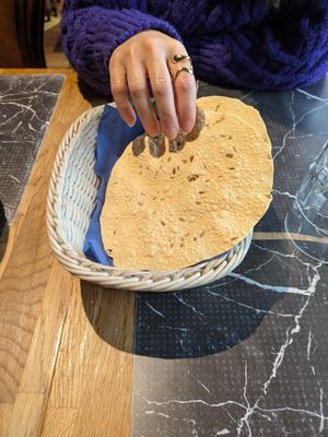 Vegan bread: 3.5/5 at Mount Everest Ravintola in Helsinki