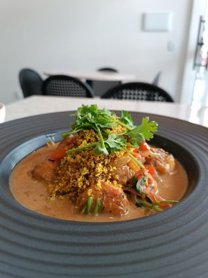 Vegan banana moqueca at Kantina Prestes in Natal