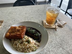 Medalhão de beringela e mil folhas de batata  at Kantina Prestes in Natal