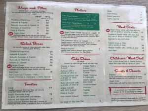 Menu  at FilFil in Brighton