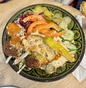Falafel salad  at FilFil in Brighton