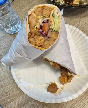 Vegan doner  at FilFil in Brighton