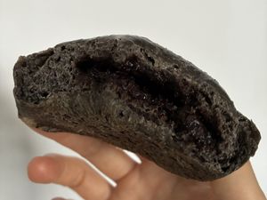 Inside of French chocolate bread  at IJySheng Minquan 一之軒 民權店 in Taipei