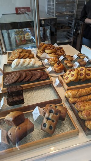 Some of them are vegan - banana bread and mini muffins. Possibly they might have some more. at Homeslice Cafe & Bakery in Vancouver