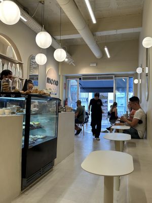 Inside  at Mono Café in Sitges