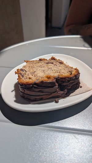 Banana bread at Mono Café in Sitges