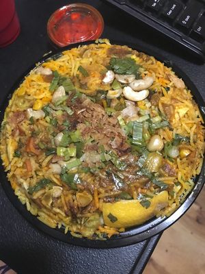 Vegetable Biryani at Curry House at Curry House in Wake Forest