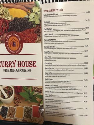 Curry House menu at Curry House in Wake Forest