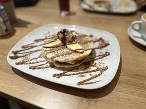 The vegan biscoff and banana   at Wild Wee Pancakes in Inverness