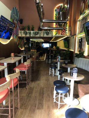 Great place for craft beer and vegan options.   at Bruder in Bogota