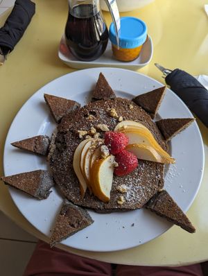 Pancakes at Bread and Chocolate Vegan Bistro in George Town