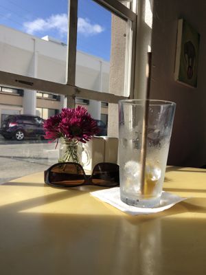 Lemonade was so good it was gone in a minutee  at Bread and Chocolate Vegan Bistro in George Town