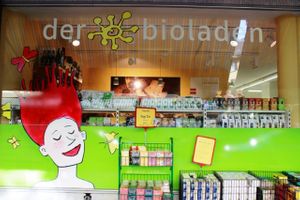 shop exterior at der bioladen in Zurich