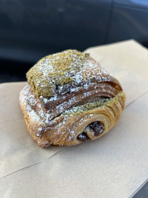Pistachio Pain Au Chocolate    at Bakkerij FUNK in Antwerpen
