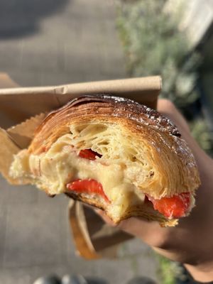 Strawberry Custard Croissant   at Bakkerij FUNK in Antwerpen