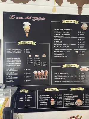   at L'arte del Gelato in Santa Teresa