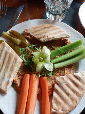 Vegan Hummus at Once Upon A Time - Chajim Kohan in Krakow