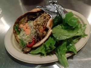 Good Earth pita at Bronze Cafe at The Center in Las Vegas