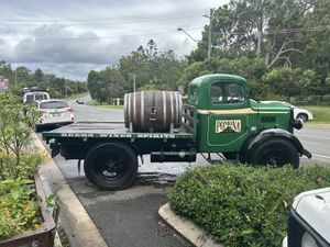 Ute out the front   at Pomona Distillery  in Pomona