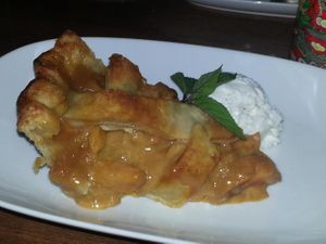 apricot pie a La mode at Graze in Vancouver