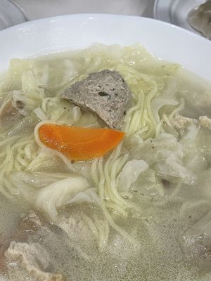 Vegan Meatball noodle soup   at Homemade Vegan Dumpling House  in New York City