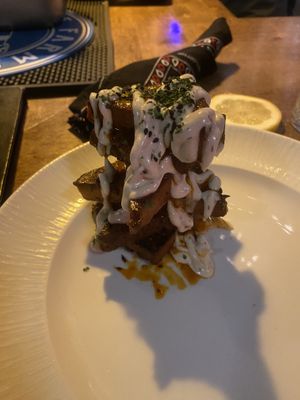 Buffalo seitan with ranch  at Mangiami in Arvada