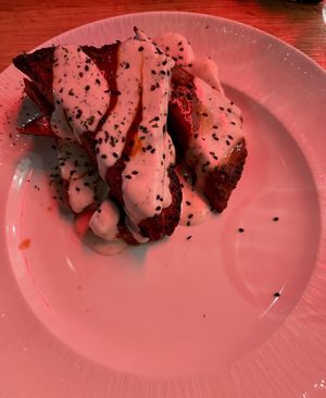 Seitan wings  at Mangiami in Arvada