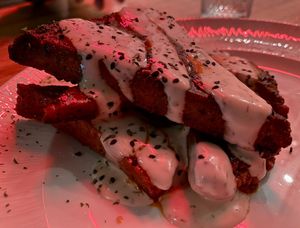 Seitan wings  at Mangiami in Arvada
