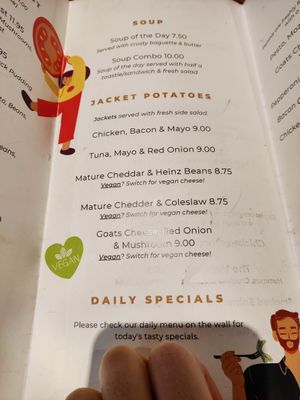 Menu at Bruks in York