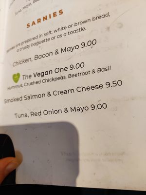 Menu at Bruks in York