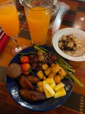 Some of the options from the breakfast buffet  at Boma - Flavors of Africa in Lake Buena Vista