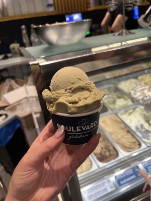   at Gelatería Boulevard in San Sebastian