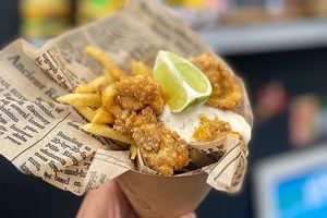 Vegan Streetfood Truck – Shroomari & Chips Cone at Vegan Streetfood ZA - Food Truck in Cape Town