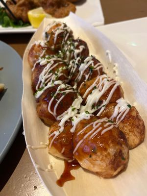 Takoyaki  at Vegan and Gluten Free Osaka. - The Second Room Cafe in Osaka