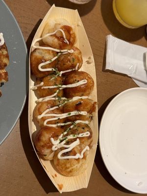Takoyaki at Vegan and Gluten Free Osaka. - The Second Room Cafe in Osaka