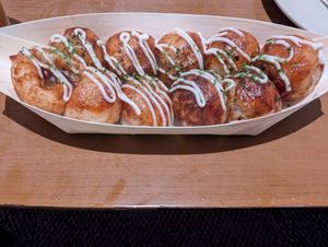 Takoyaki at Vegan and Gluten Free Osaka. - The Second Room Cafe in Osaka